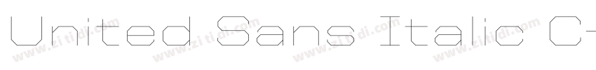 United Sans Italic C字体转换